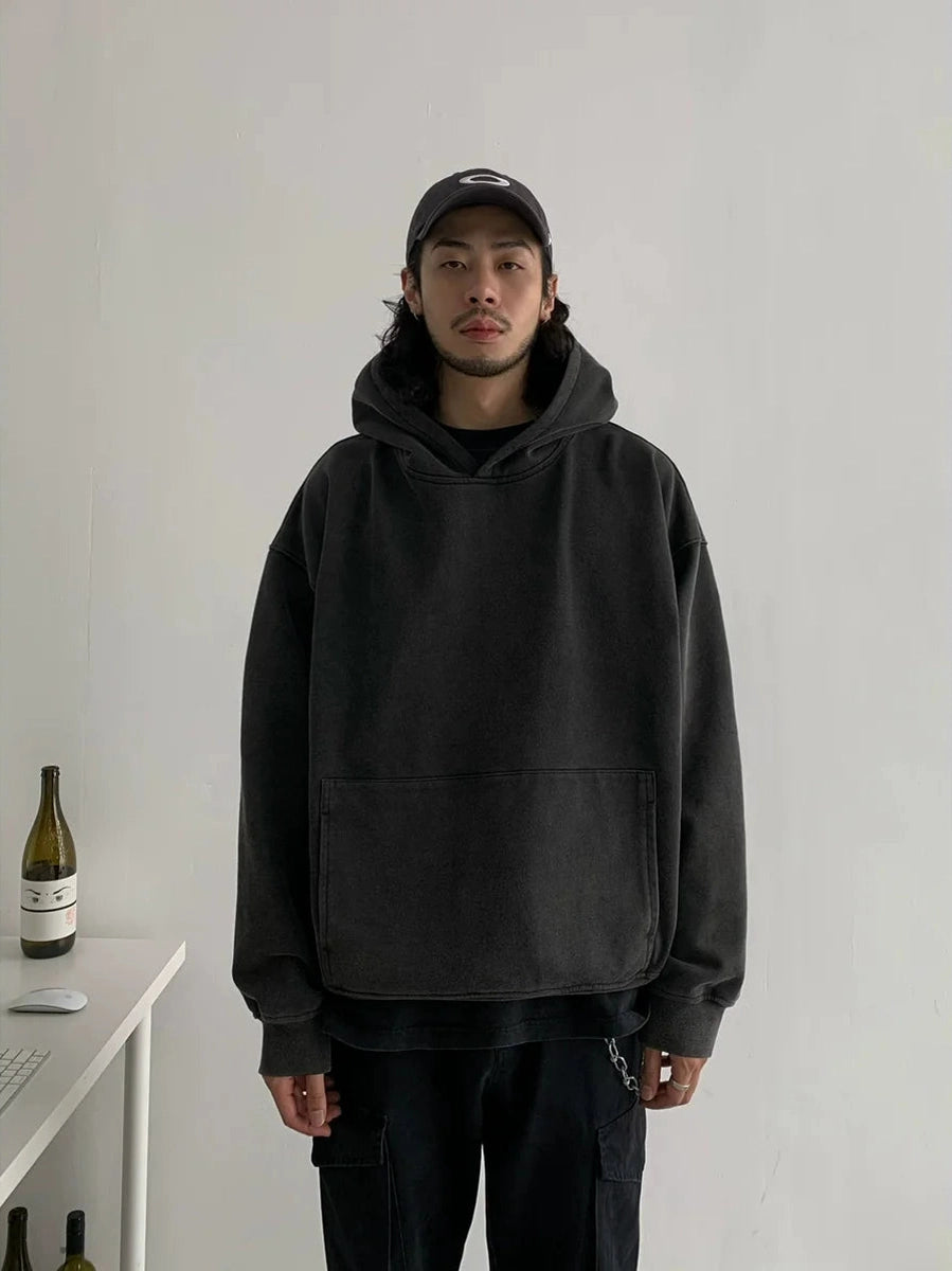 Oversized Basic Sweatshirt Hoodie - chiclara