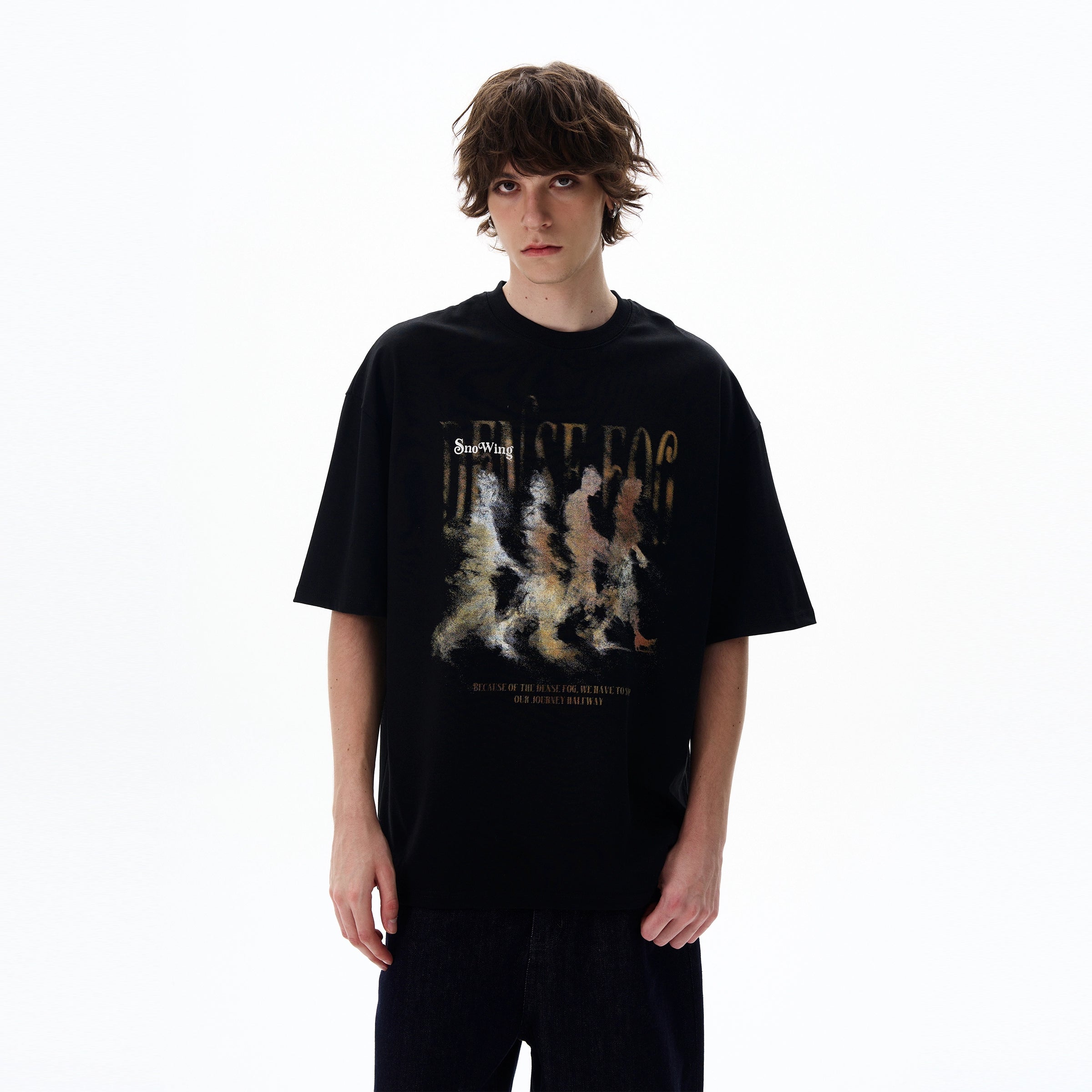 Dense Fog Graphic Oversized Tee