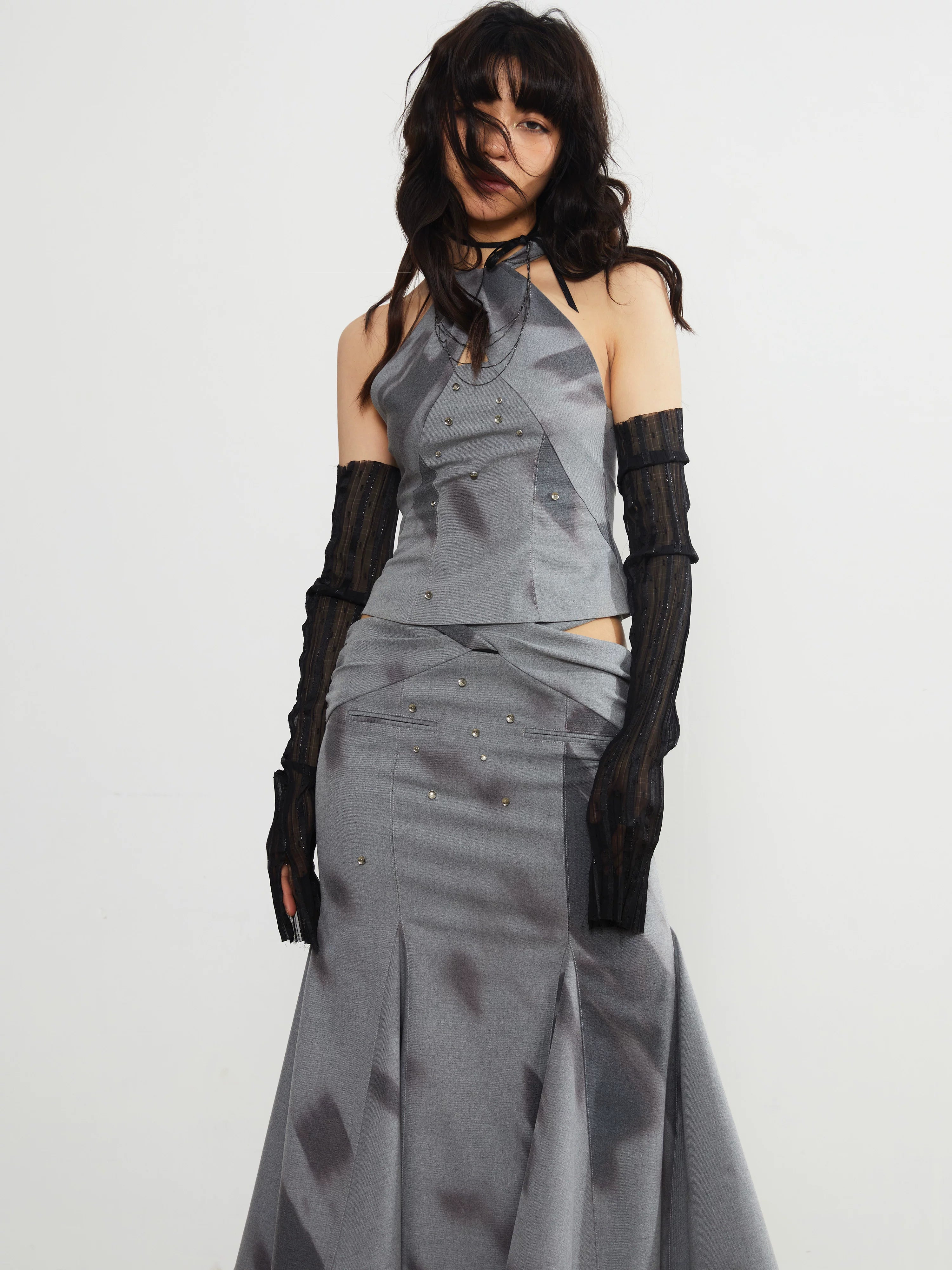 Misttwist Embellished Midi Skirt
