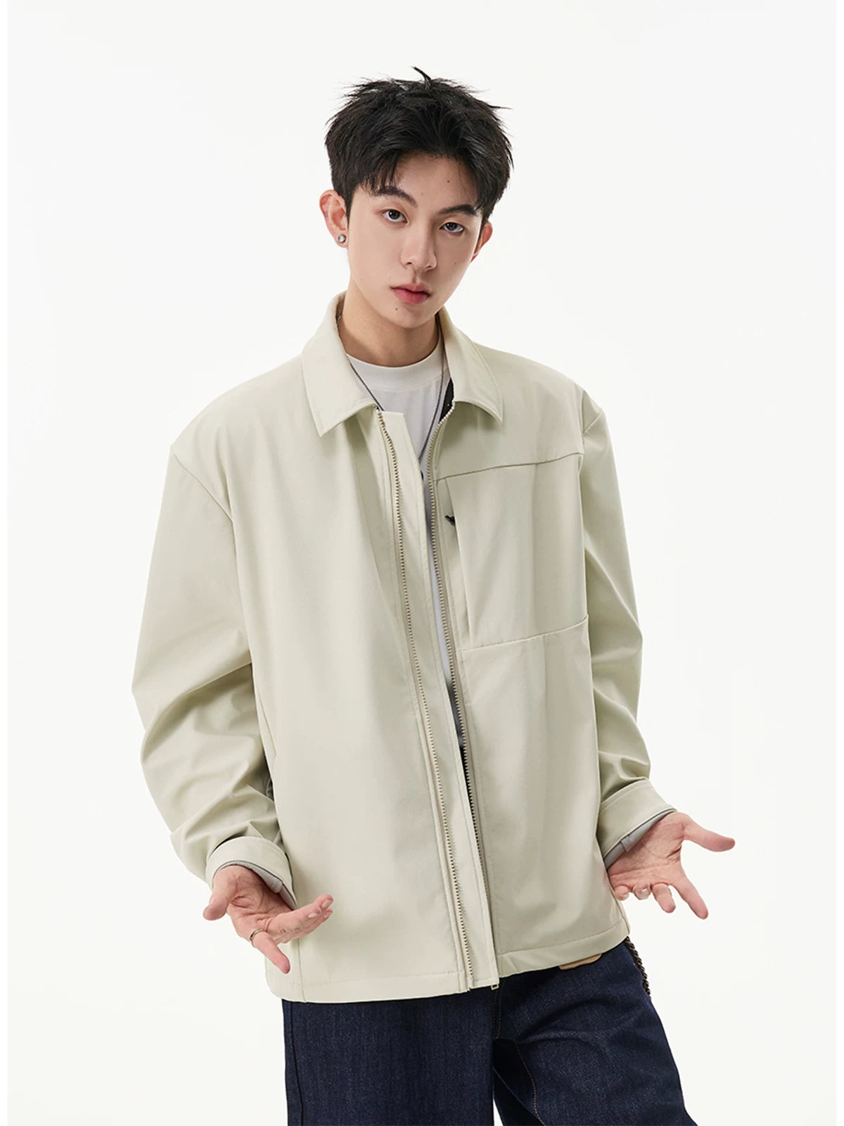 Field Minimal Zip Shirt Jacket
