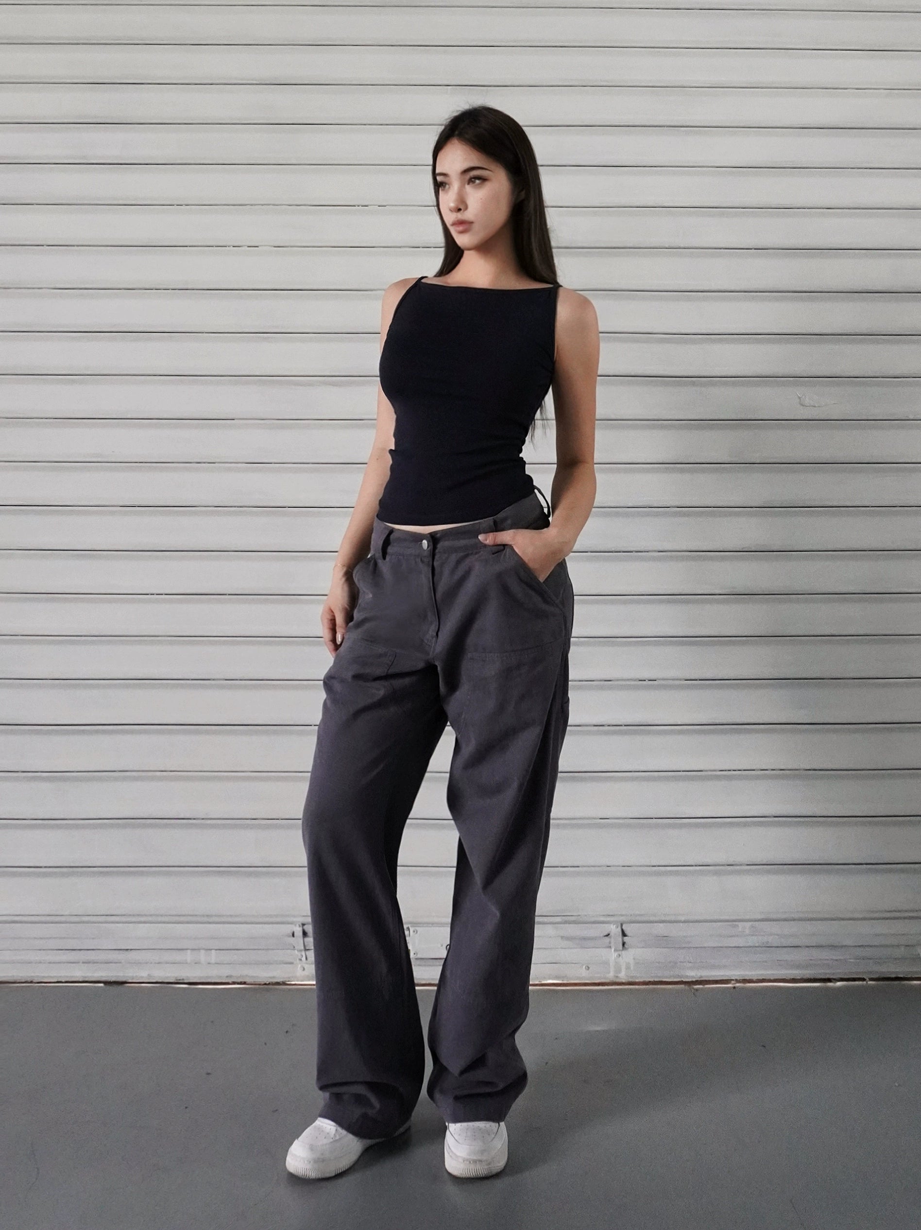 Camisole à épaules déroutantes françaises