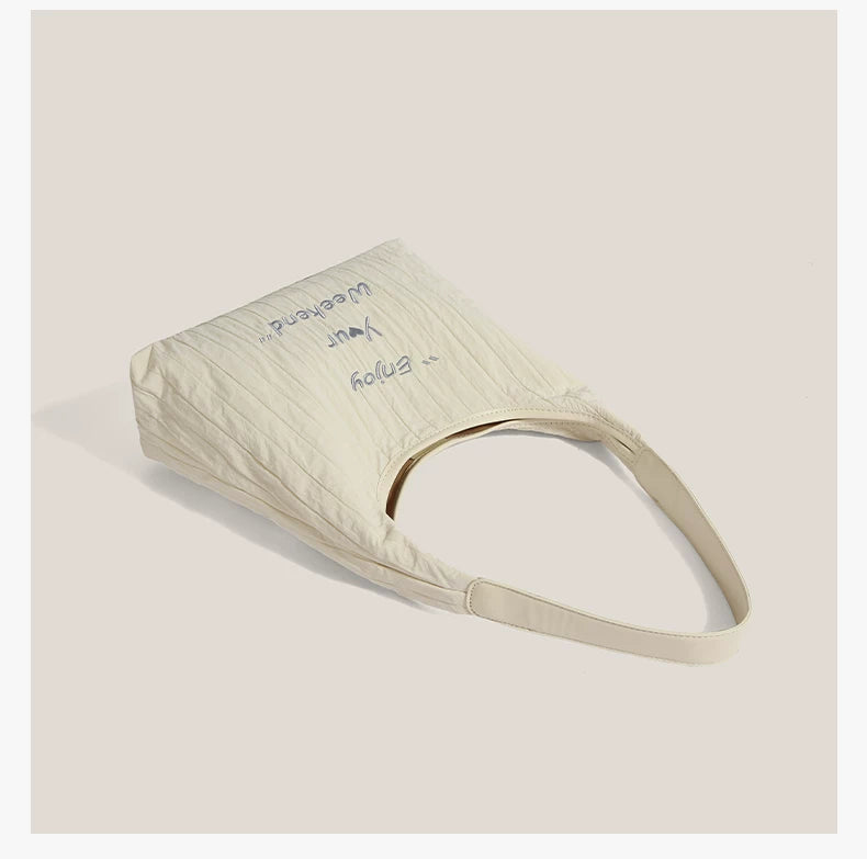 Weekend Whisper Pleated Hobo Bag