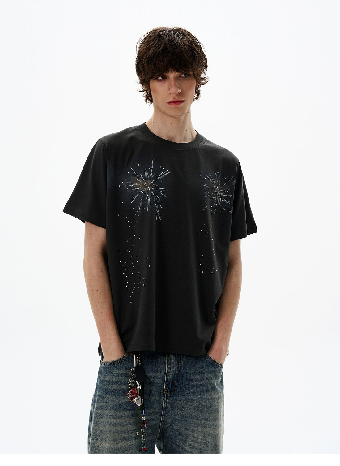 Fireworks Print T-Shirt