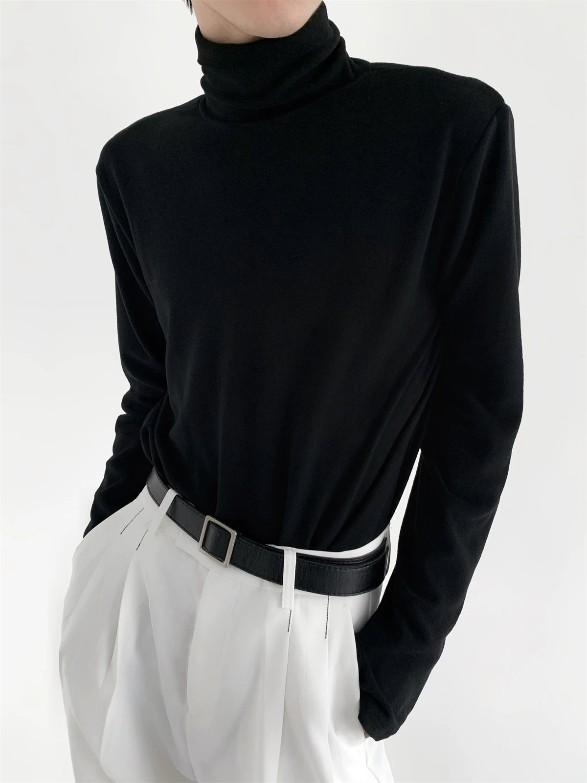 Slouch Turtleneck Top