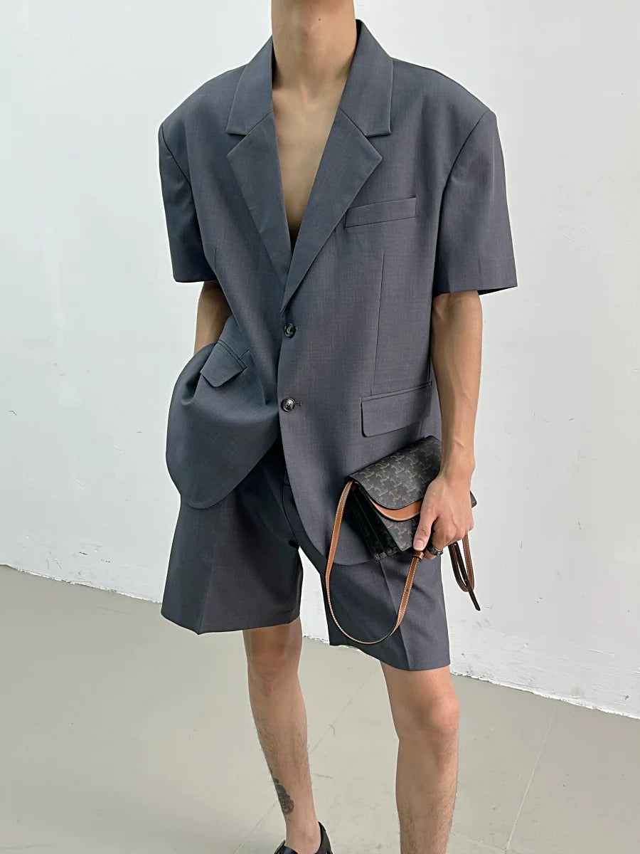 Noir Tempo Blazer and Short Setup