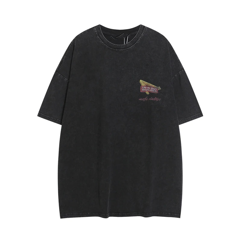 Camiseta de insignia de gran tamaño