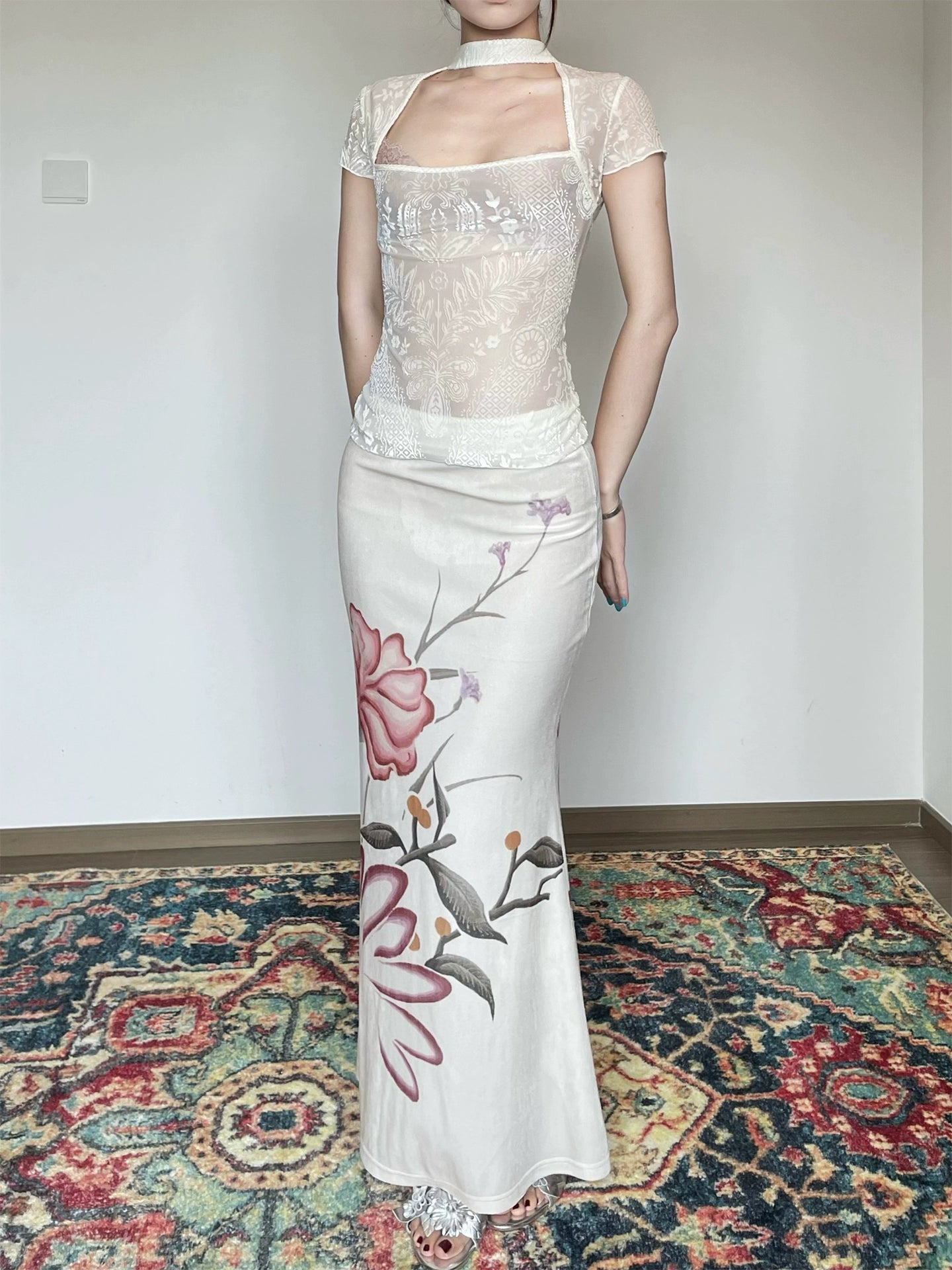 Lace Cheongsam Top