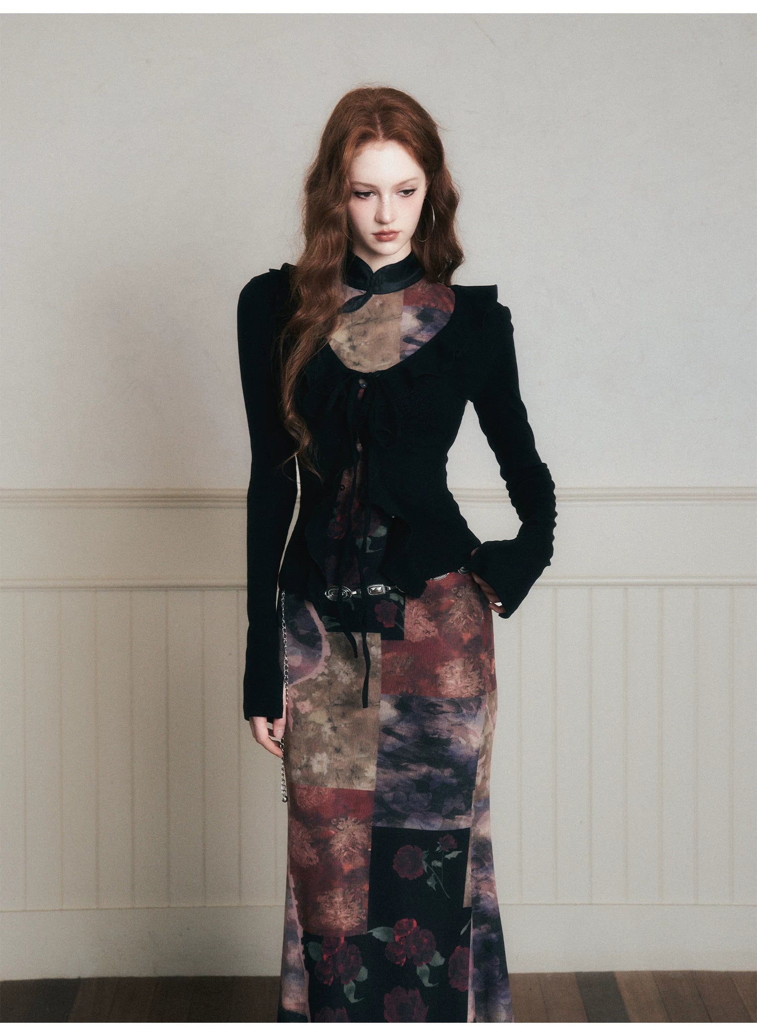 Midnight Muse Tie-Front Cardigan