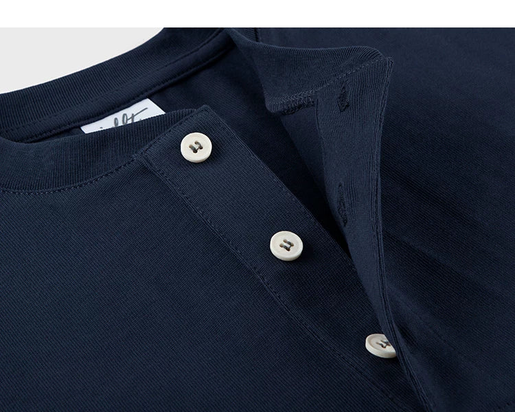 Core Crest Short-Sleeve Henley Tee