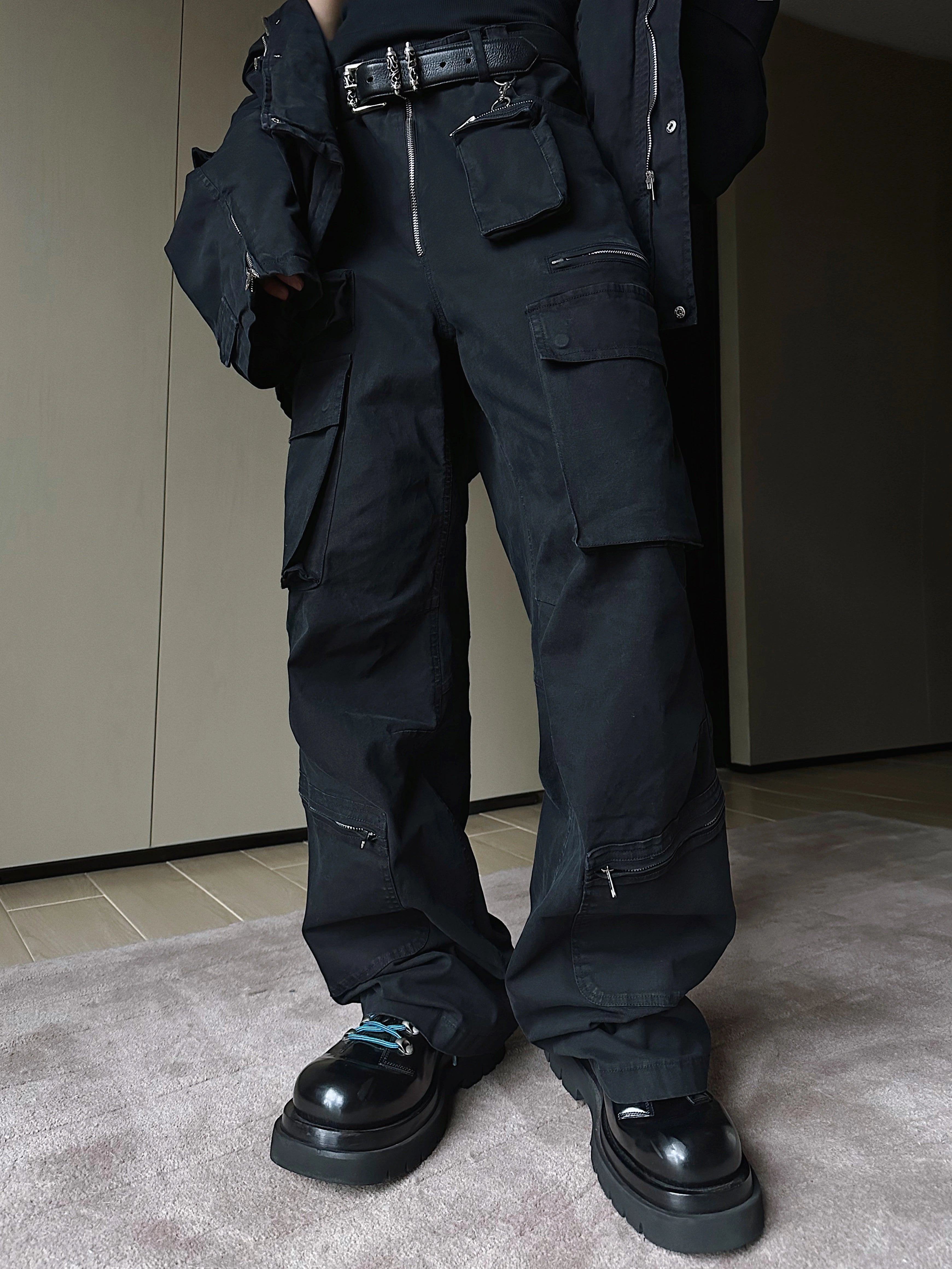 Tactical Wide Leg Cargo Combat Pants