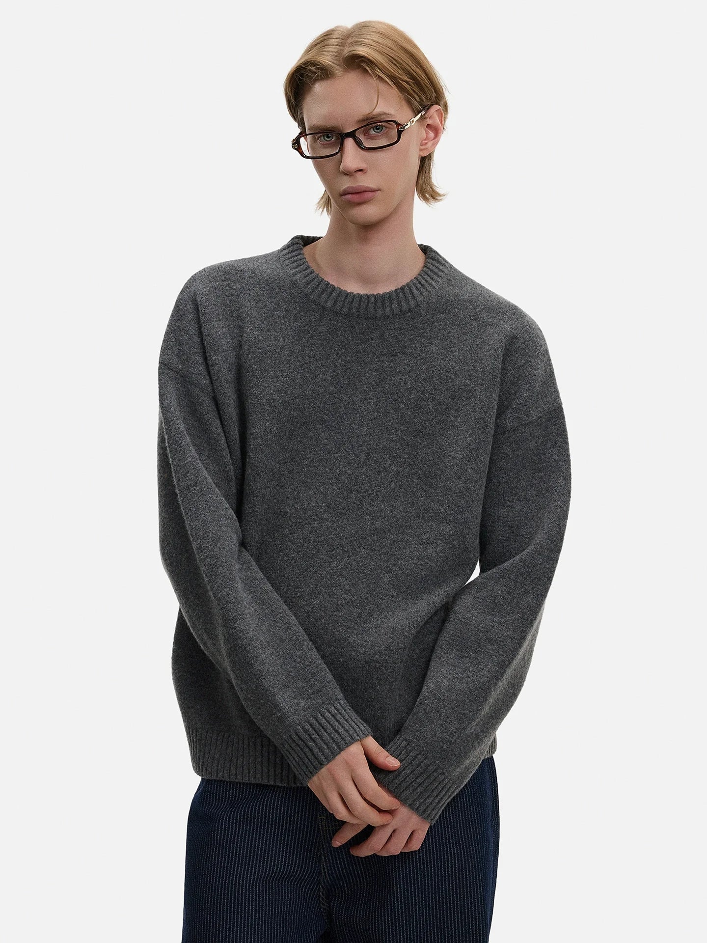 Slate Mist Woolen Sweater