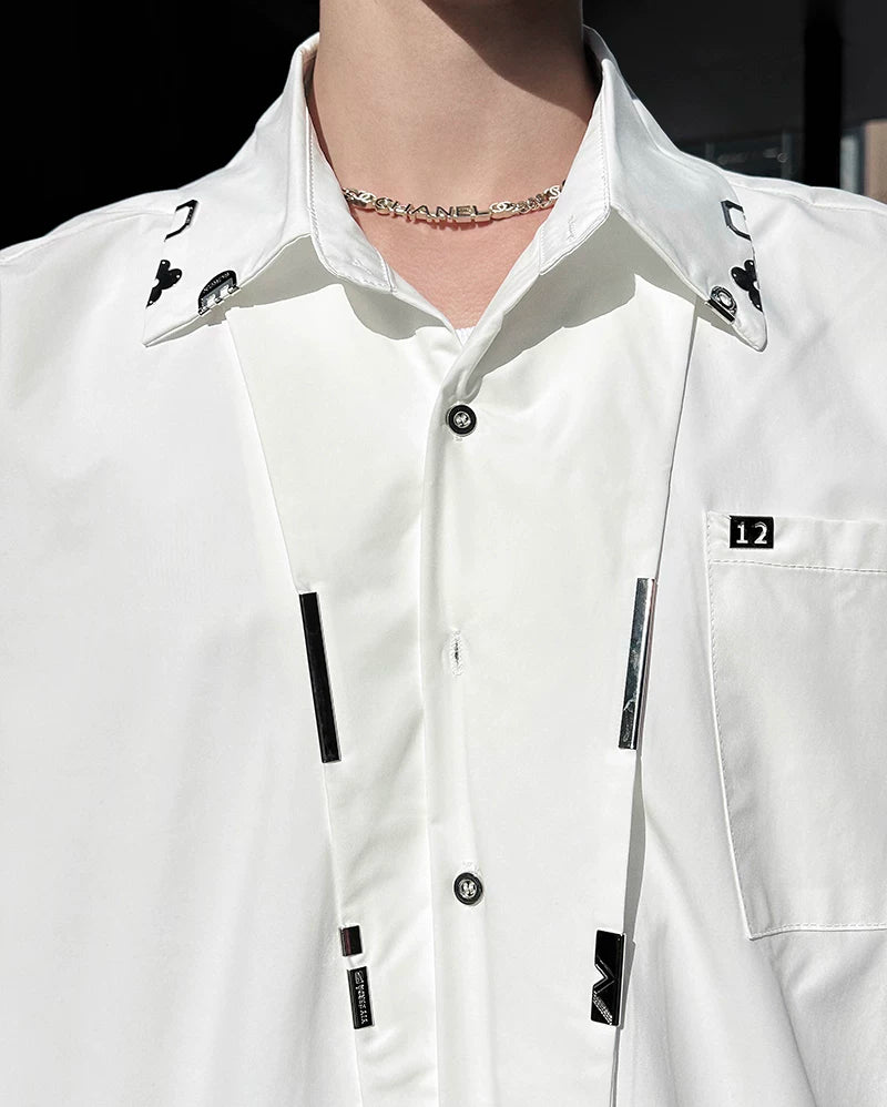 Circuit Sigil Spliced Poplin Shirt