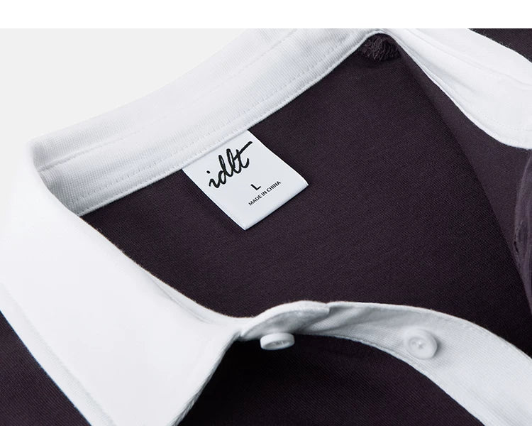 Contrast Crest Knit Polo