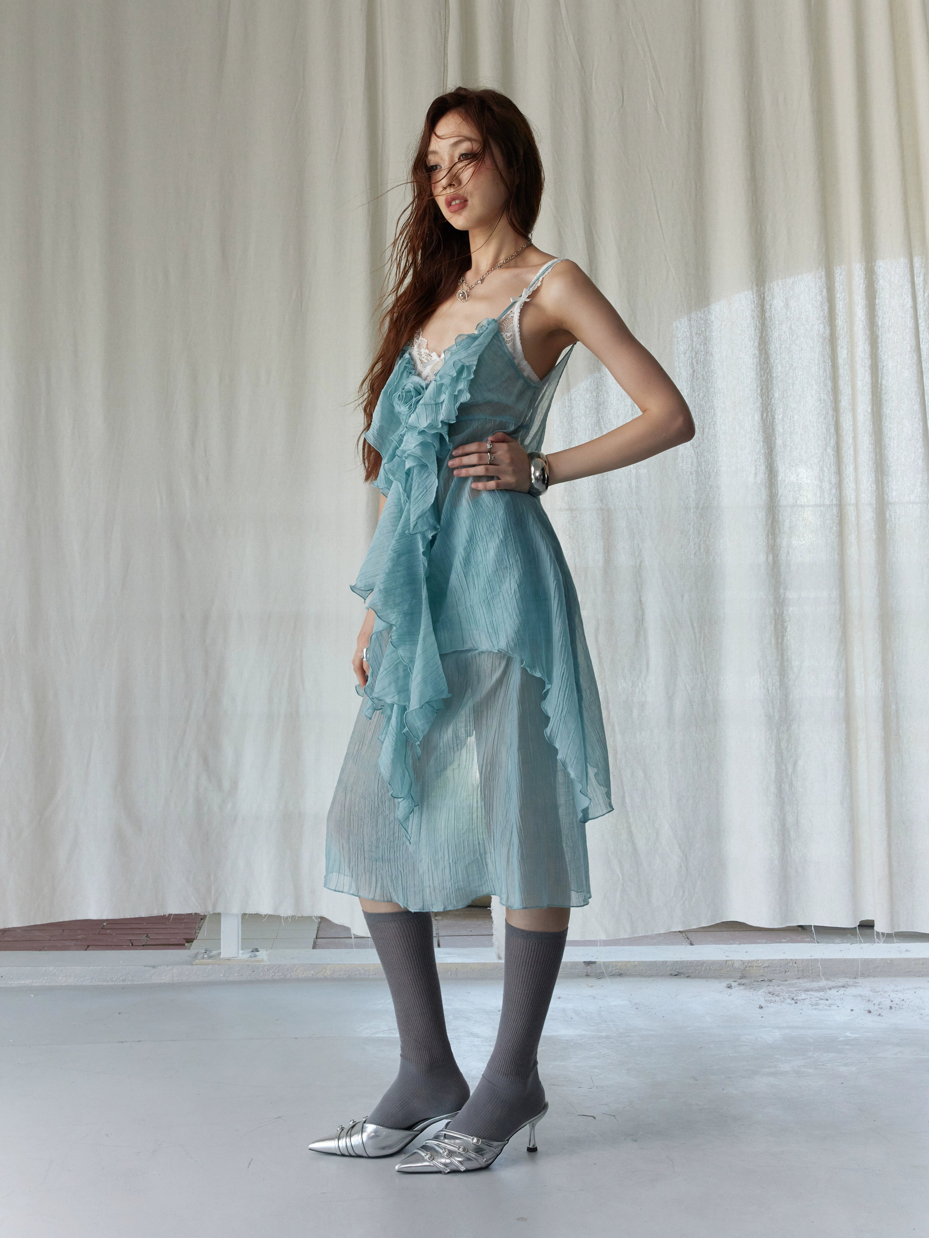 Mint Ruffle Set