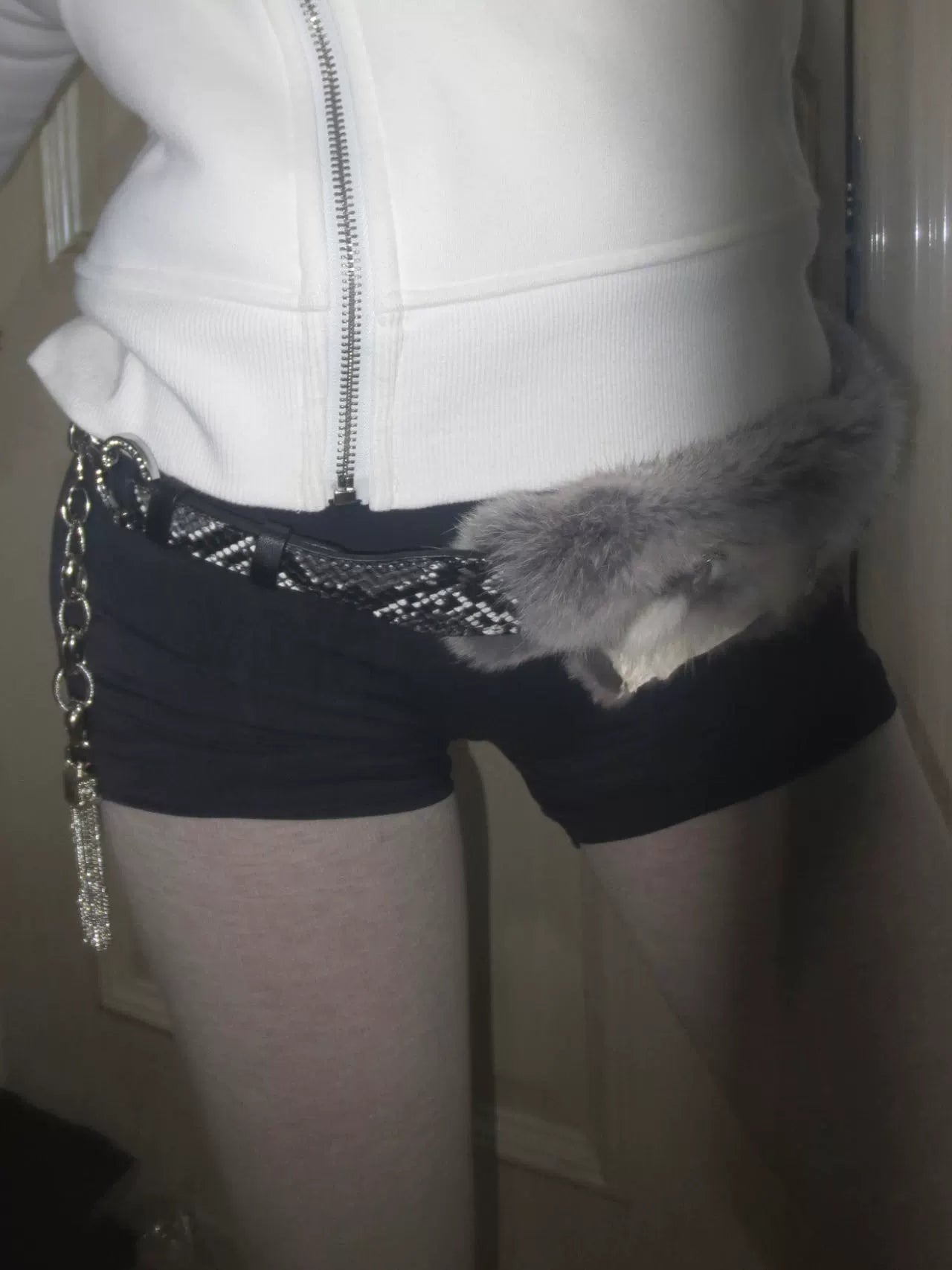 Subculture Rabbit Fur Belt