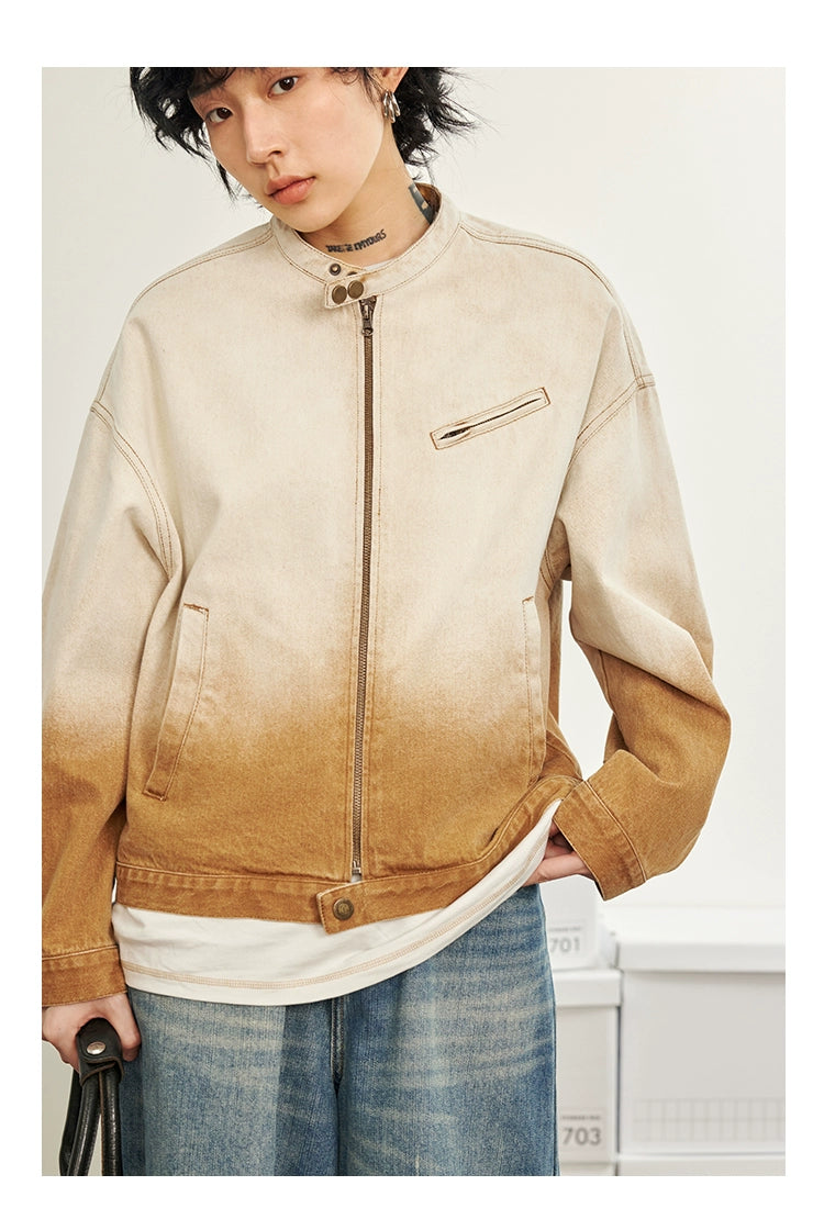 Veste en jean de gradient Octopusme