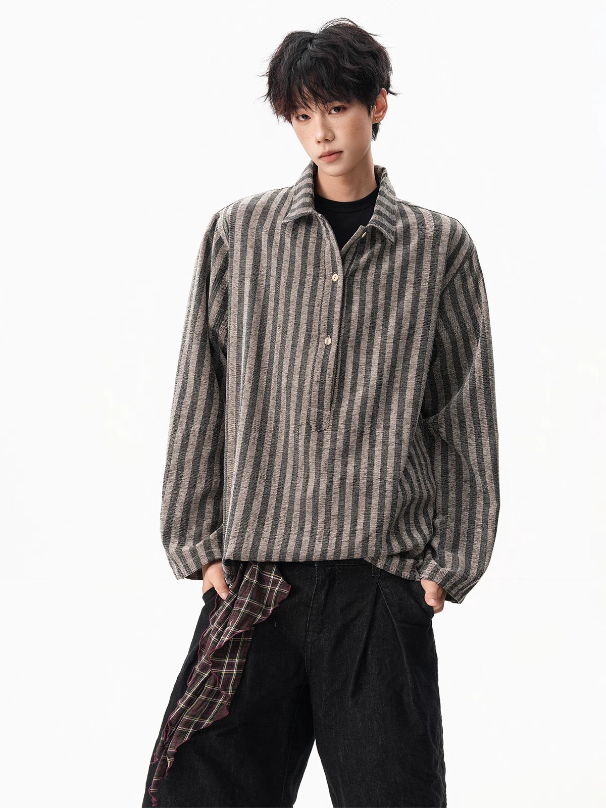 Hazel Loom Textured Stripe Shirt