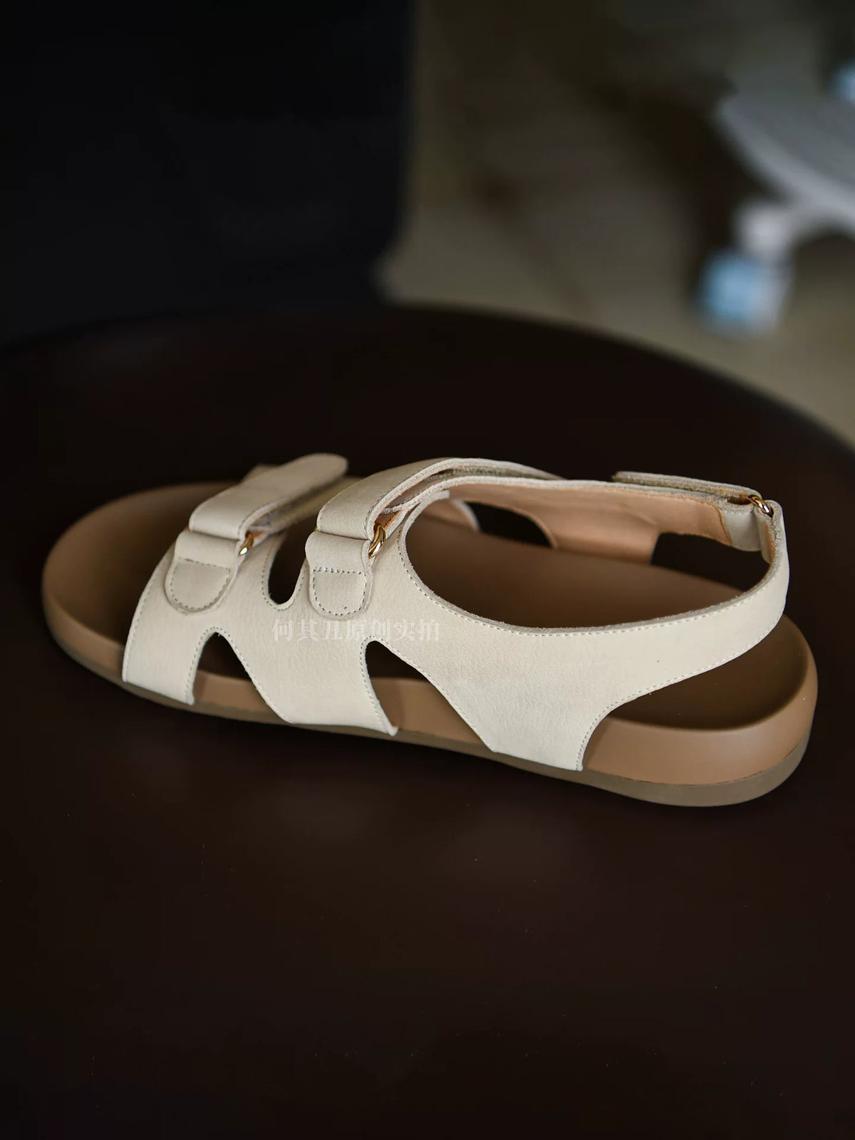 Calista Cutout Slingback Leather Sandals