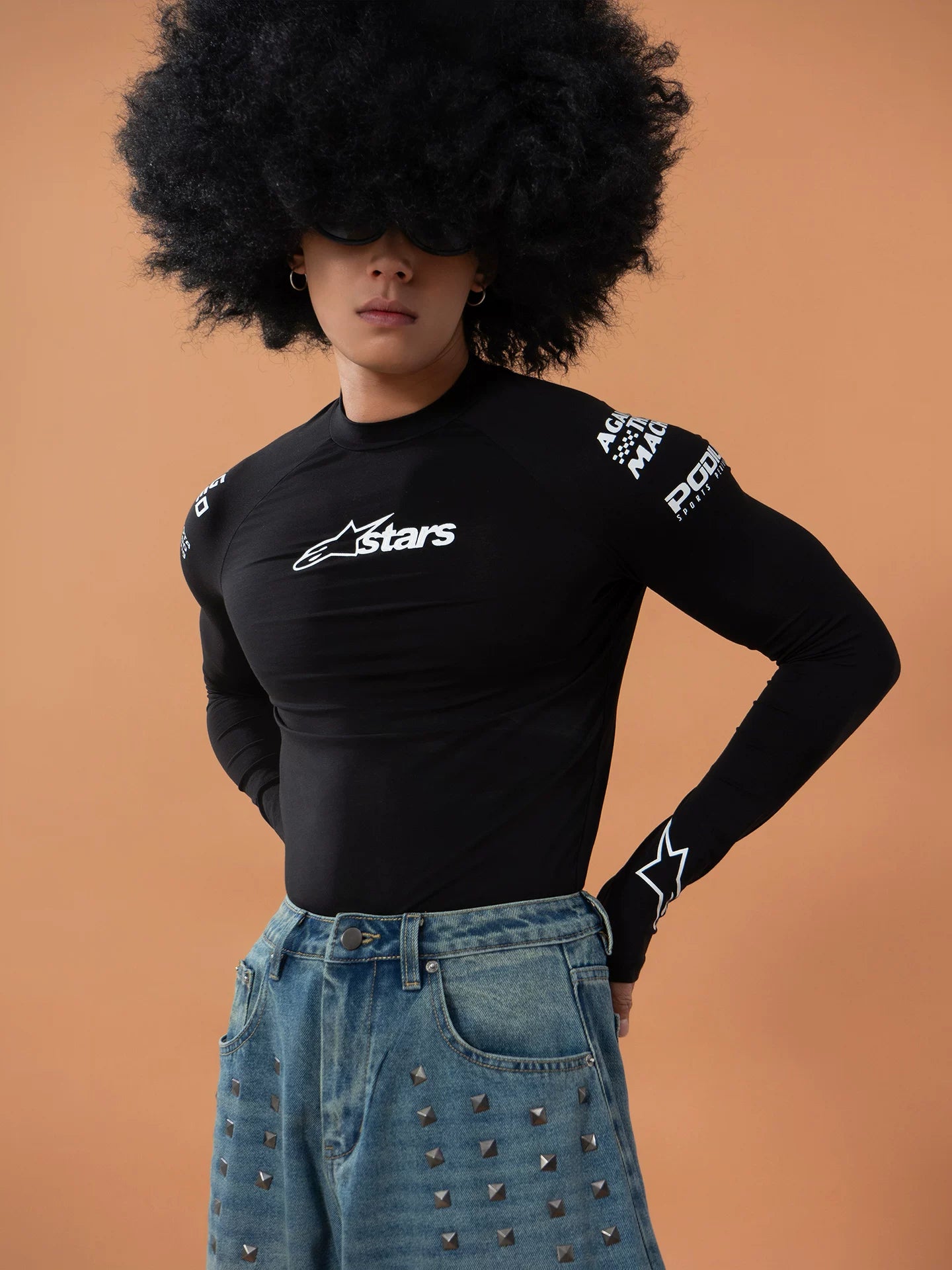 Speed Circuit Logo Racer Top