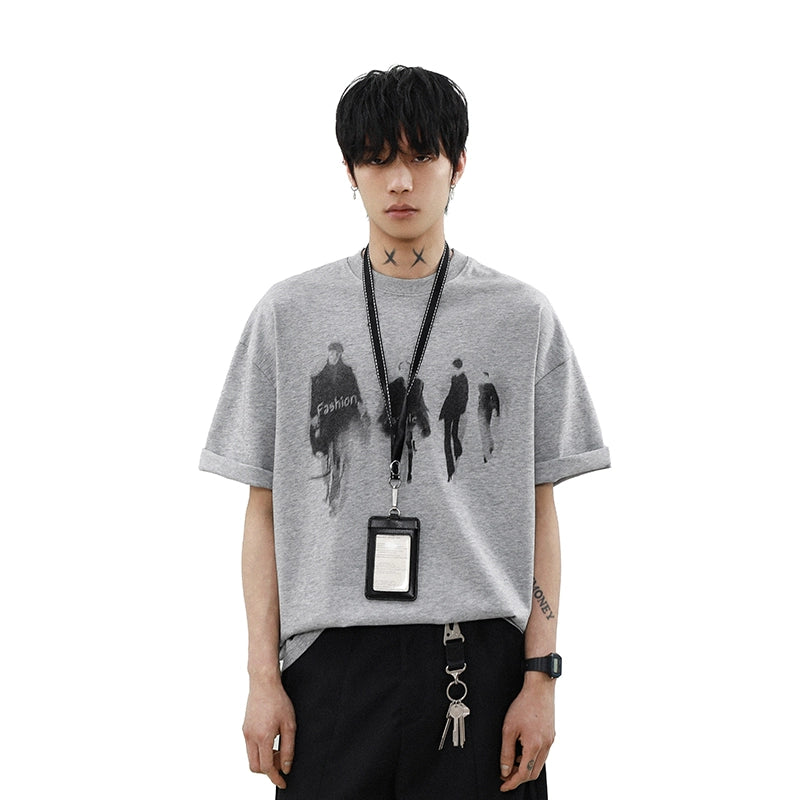 Runway Shadows Oversized Graphic Tee