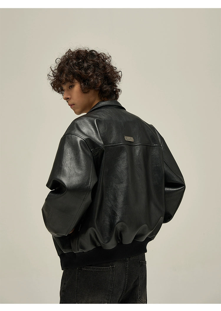 Vintage Faux Leather Jacket