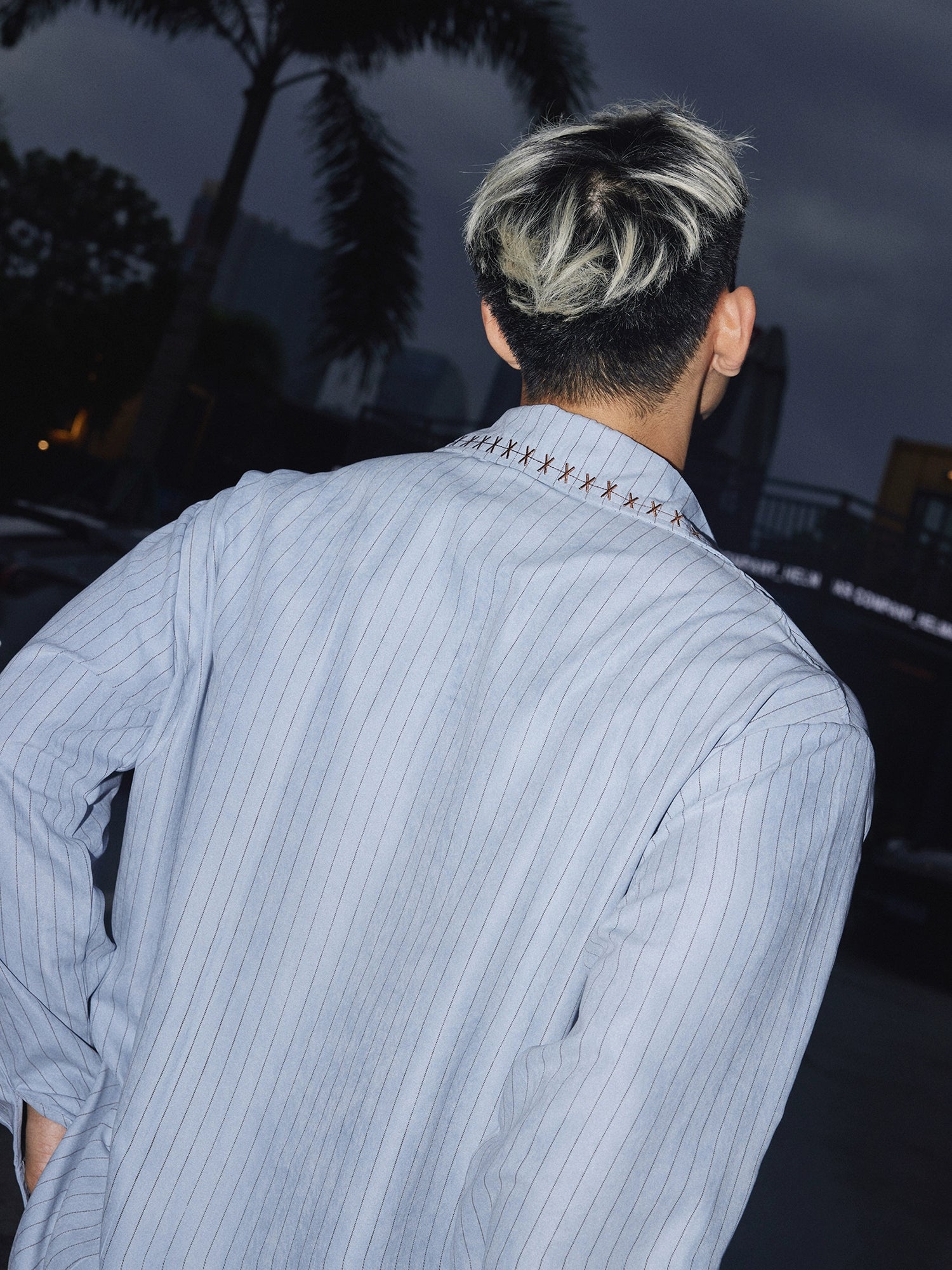 Ribbed Stitch Detail Shirt