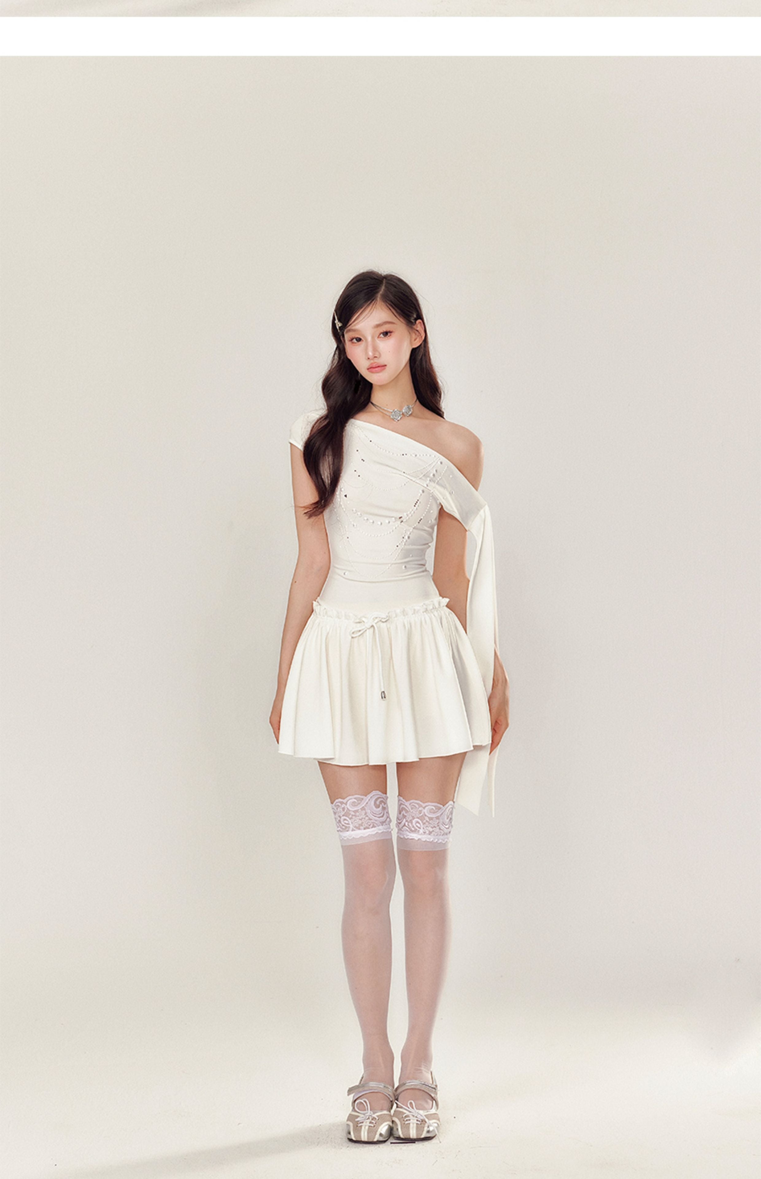 Crystal Chain Mini Party Dress