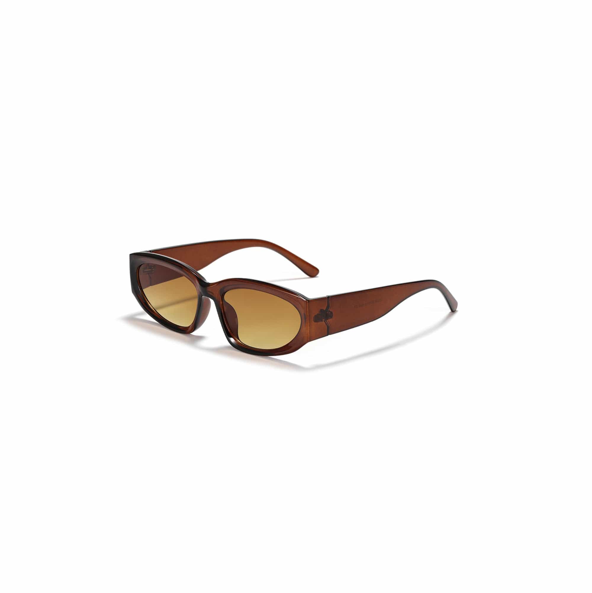 Textured-Temple Narrow Oval Sunglasses - view 7