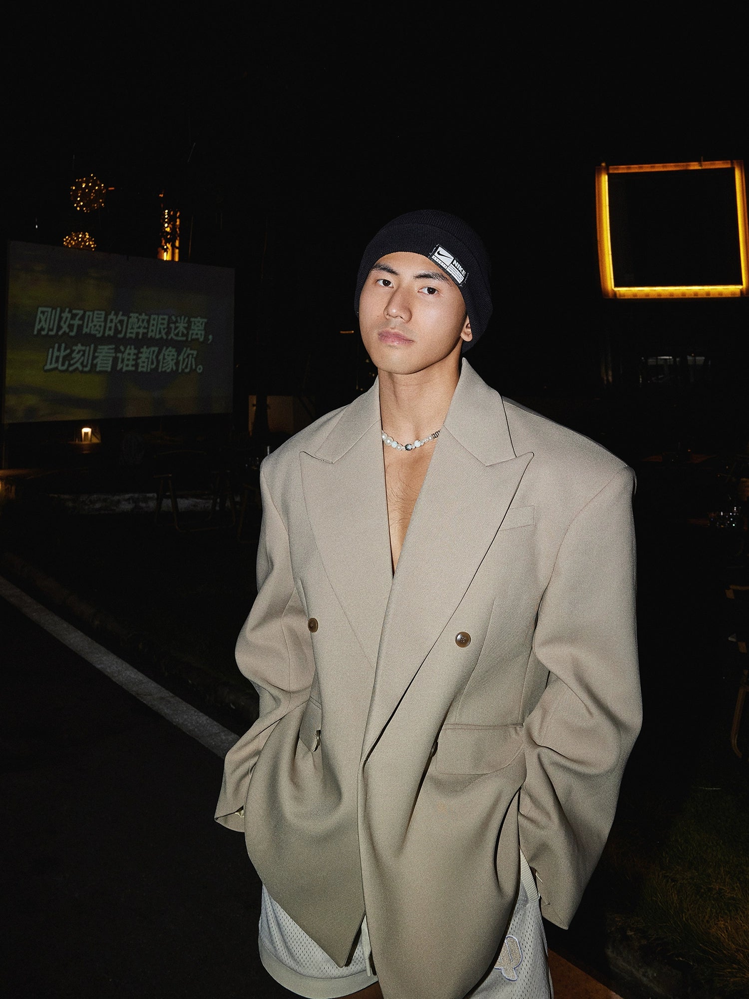 Oversized Double-Breasted Blazer