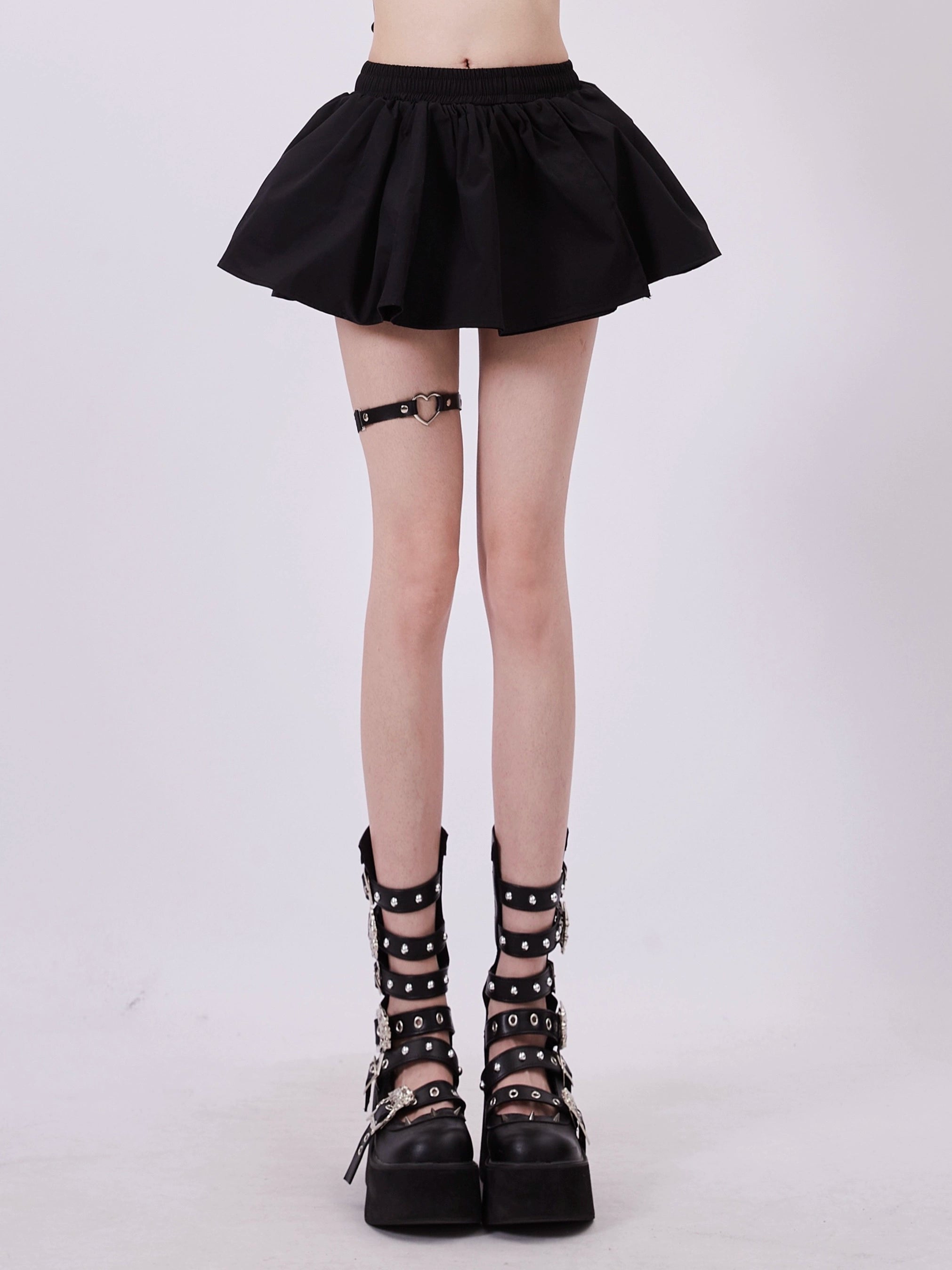 Gothic Pleated Mini Skirt