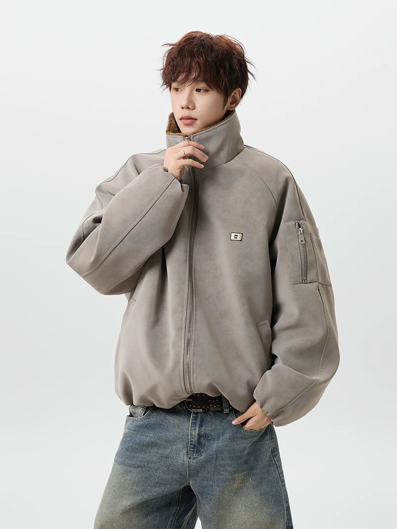 Aviator Sherpa-Lined Jacket