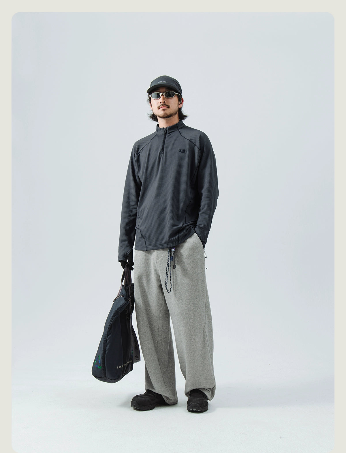 Wool Thermal Stand-Collar T-shirt