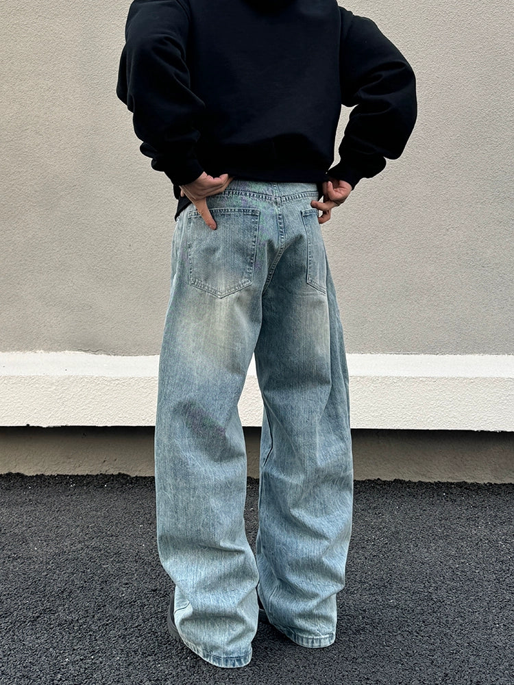 Glacier Drift Super‑Wide Jeans