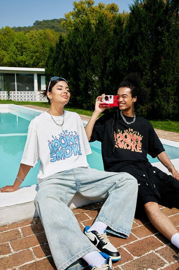 Flame Graphic T-Shirt - chiclara