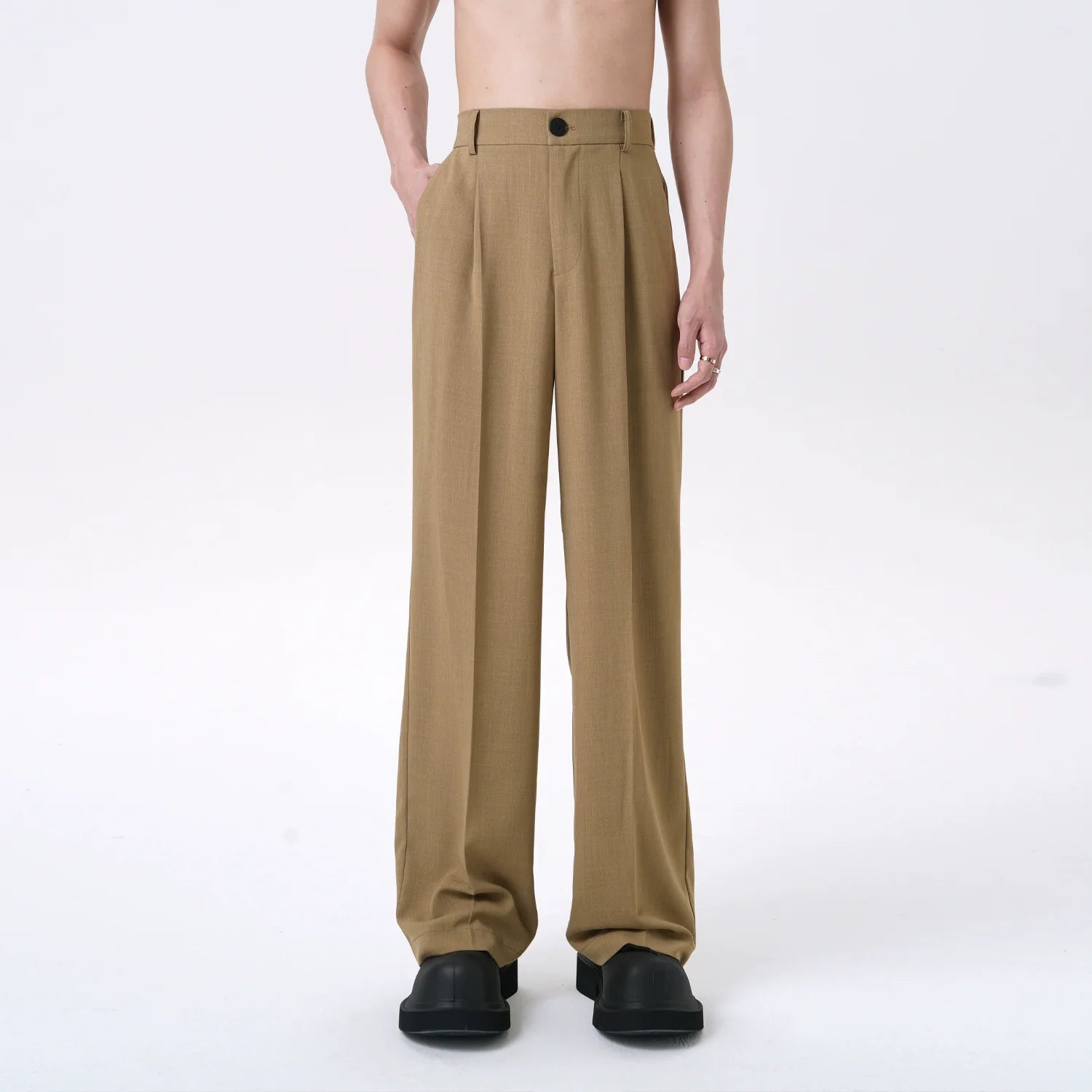 Asymmetric Short Sleeve Coat & Trouser Setup
