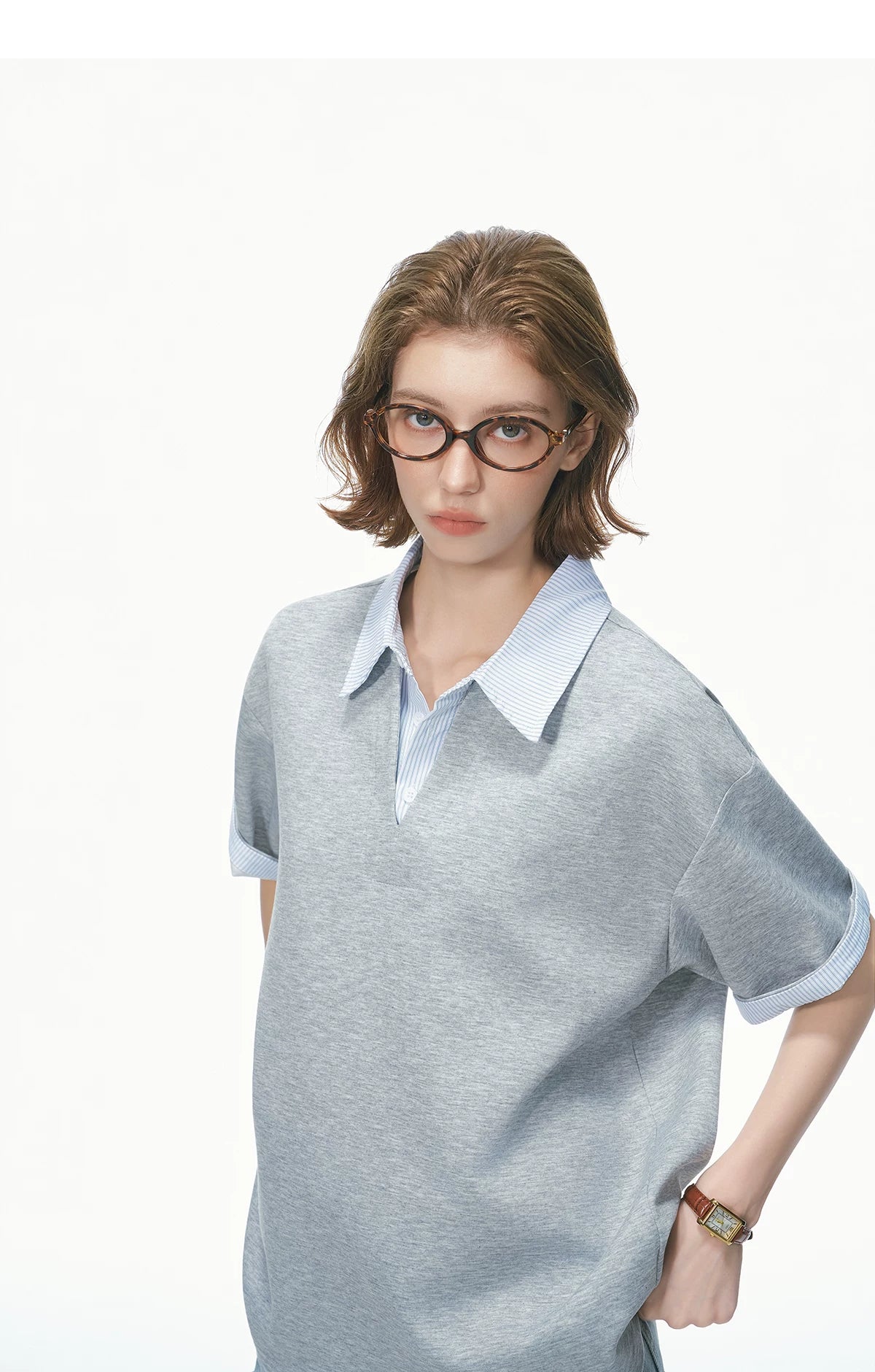 Collarblend Jersey Polo Tee