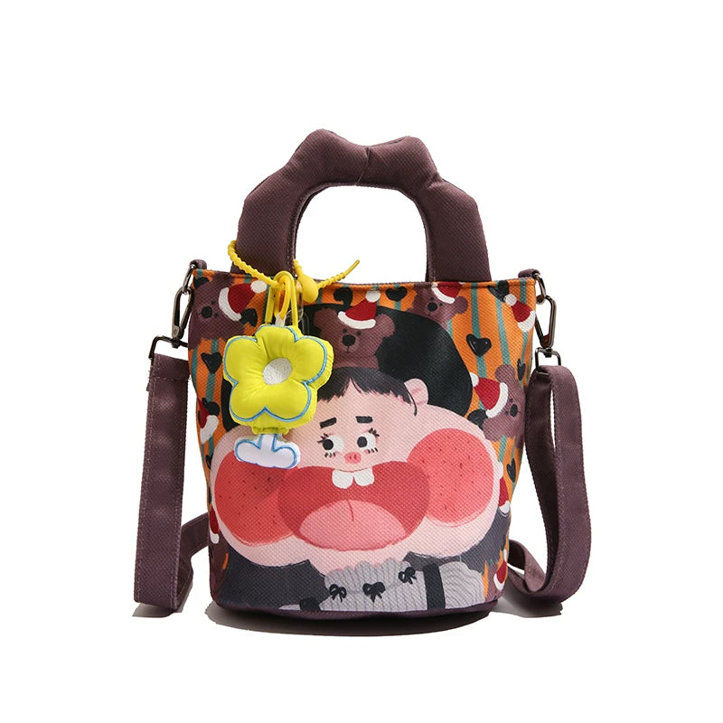 Giggles & Bows Cartoon Tote