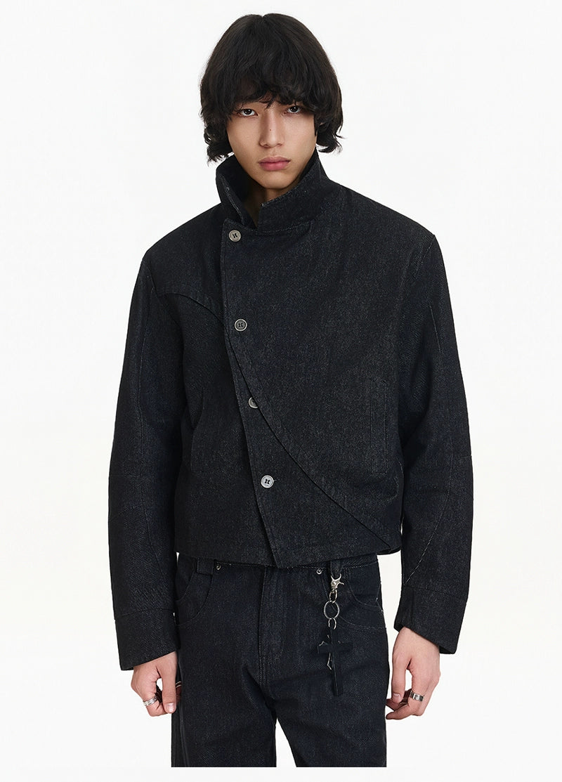 Midnight Torque Asym Denim Jacket