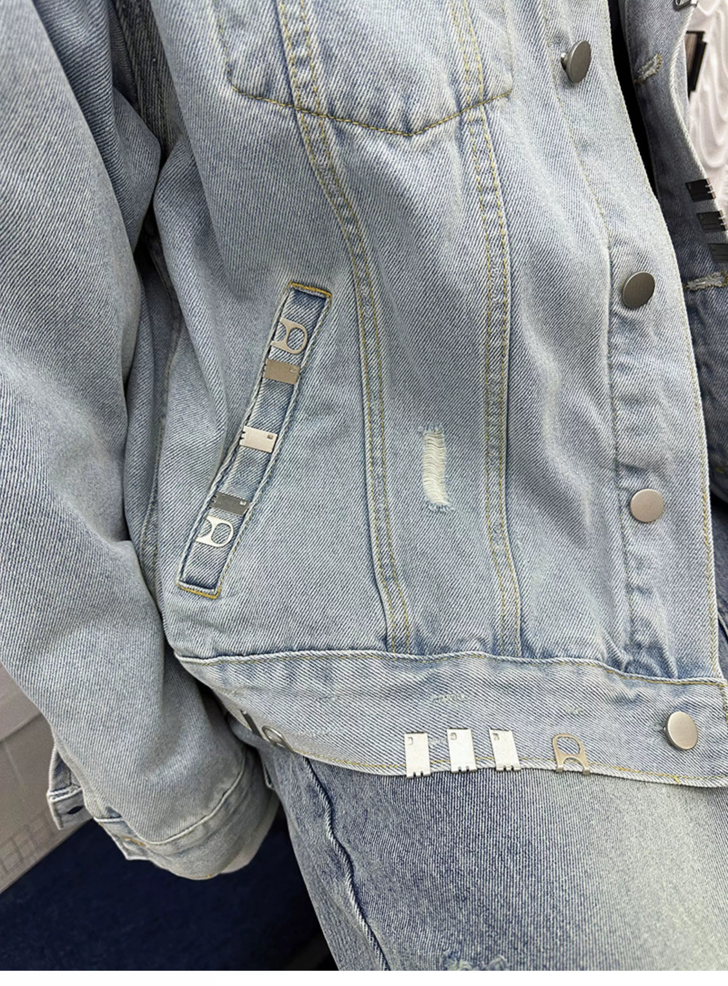 Staple Signal Light-Wash Hardware Trucker Jacket