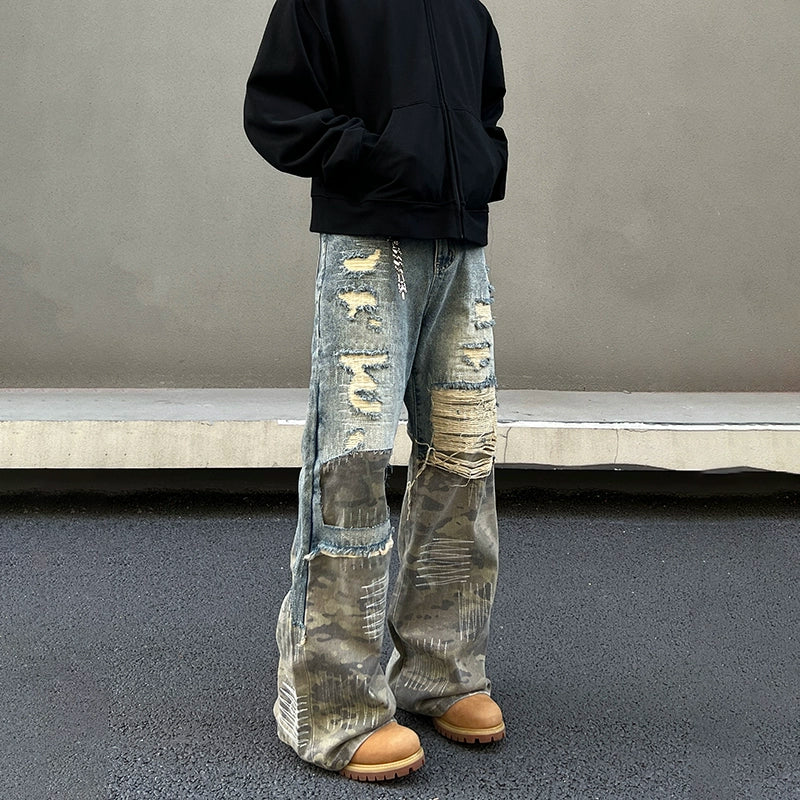 Urban Relic Patchwork Cargo Jeans