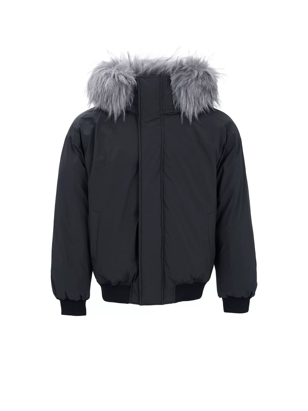 Fur-Trim Oversized Puffer Jacket