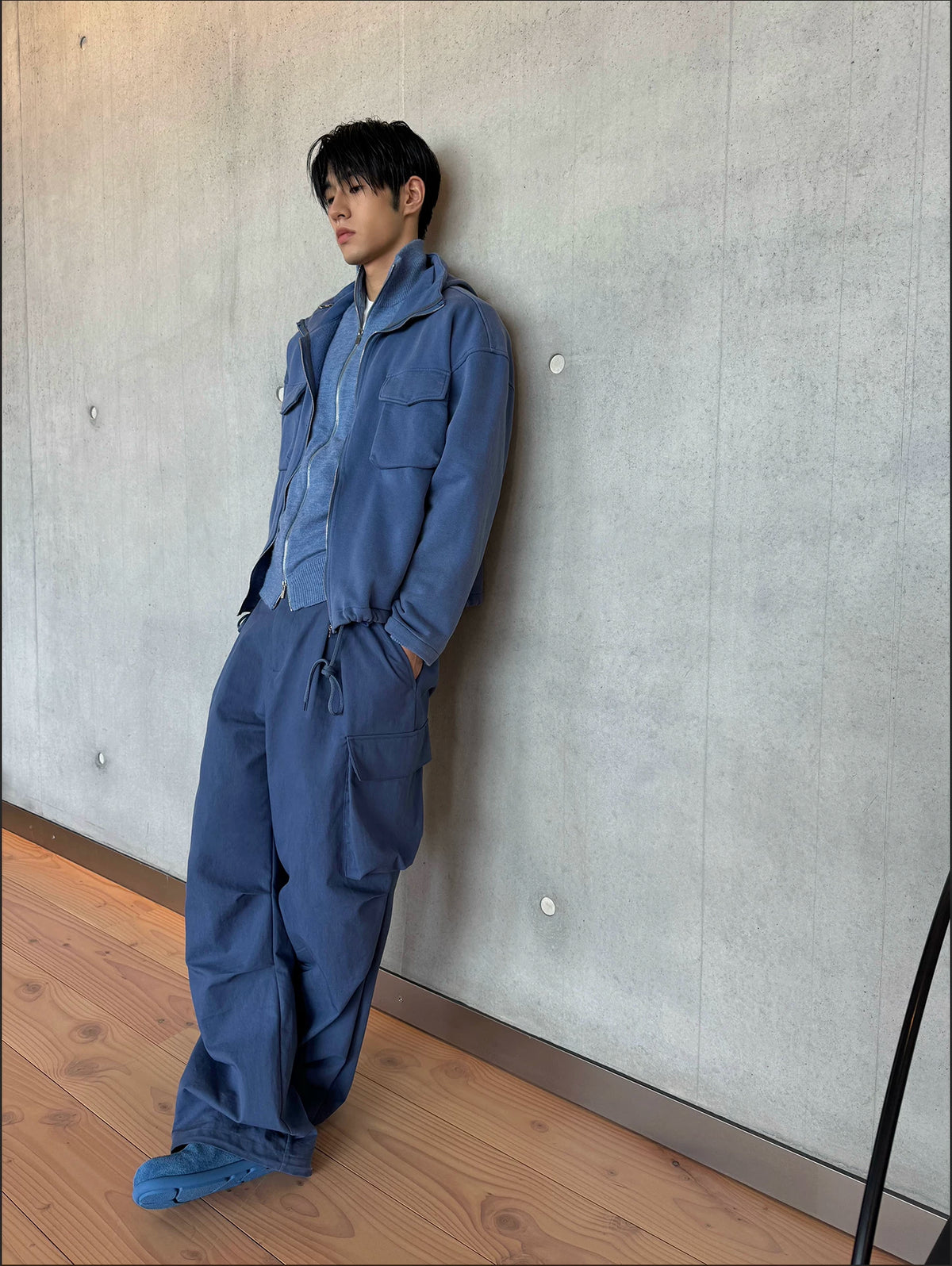 Haven Pleated Wide-Leg Cargo Pants