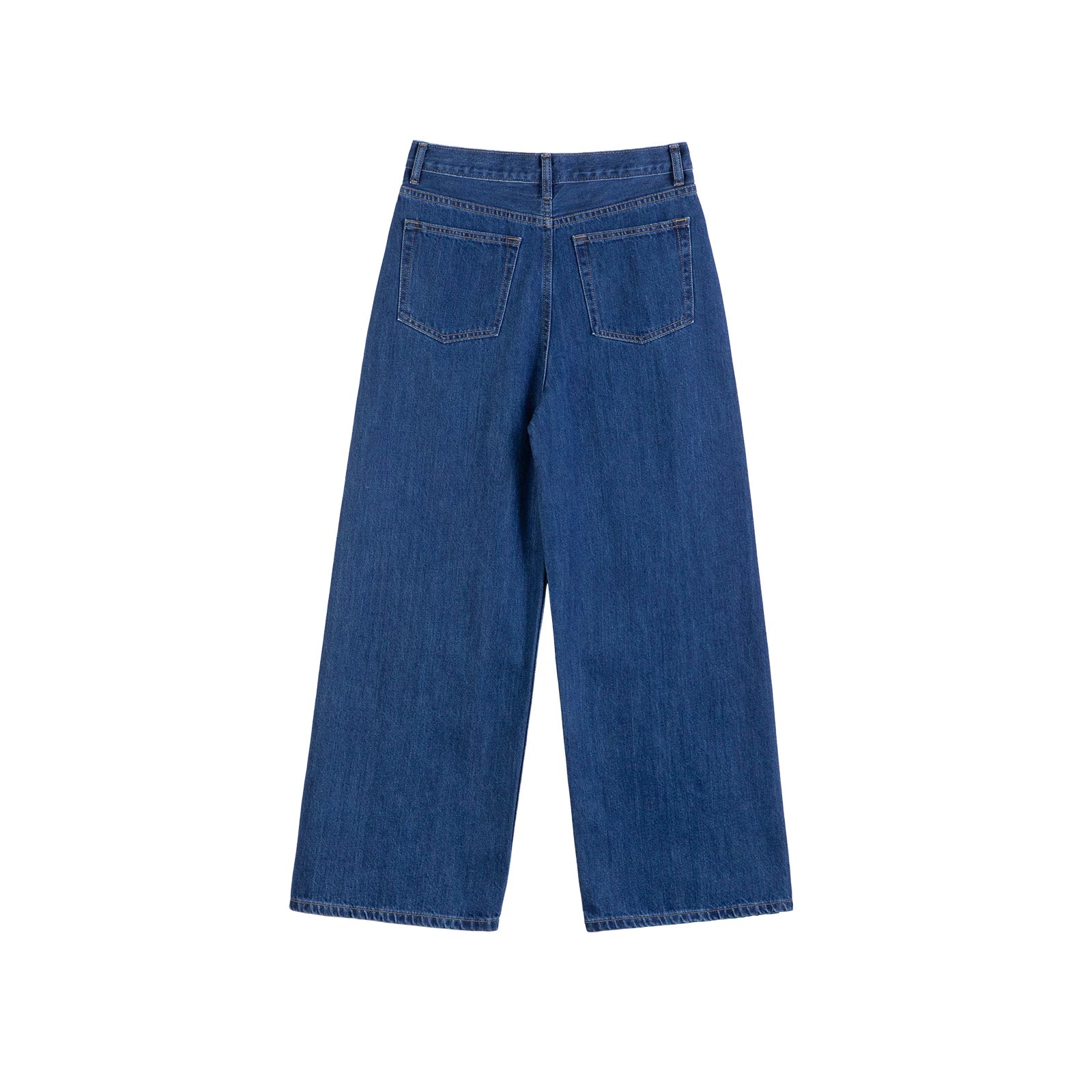 Deep Indigo Wide-Leg Jeans