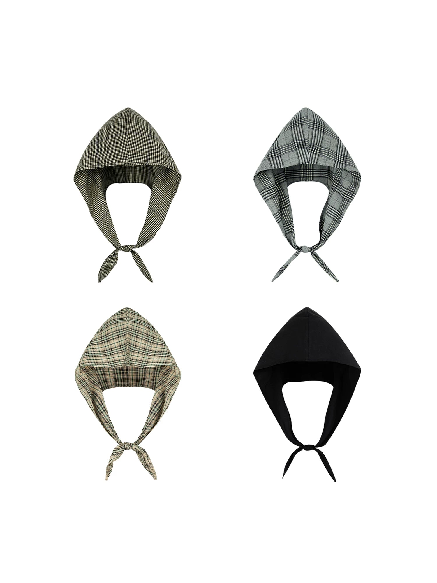 Plaid Whisper Tie-Hood Scarf