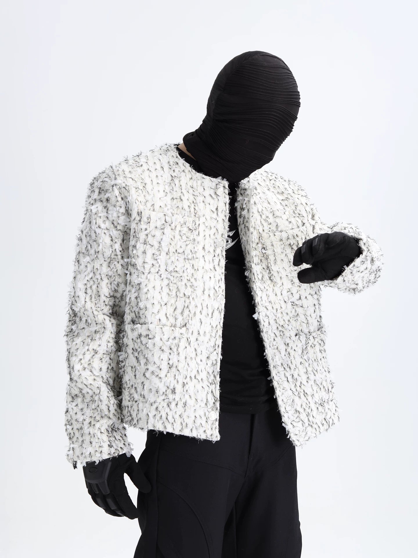 Frostbite Shard Textured Bouclé Jacket