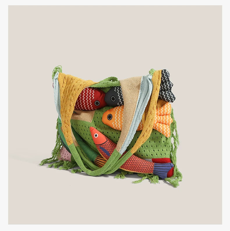 Rainbow Fish Market Tote