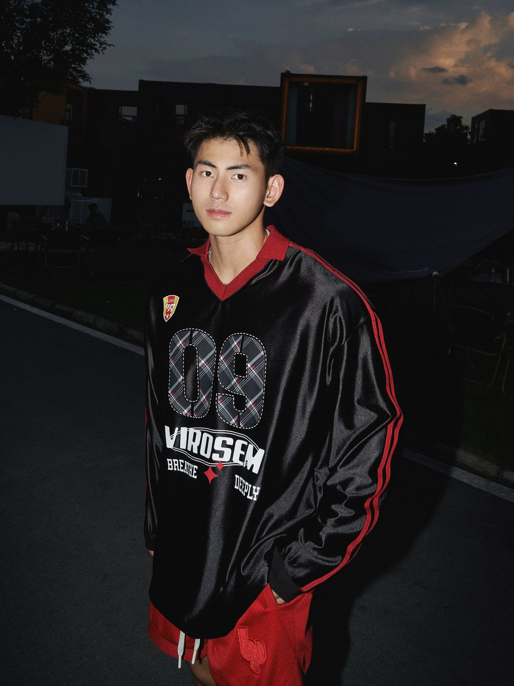 Plaid Number 09 Varsity Jersey