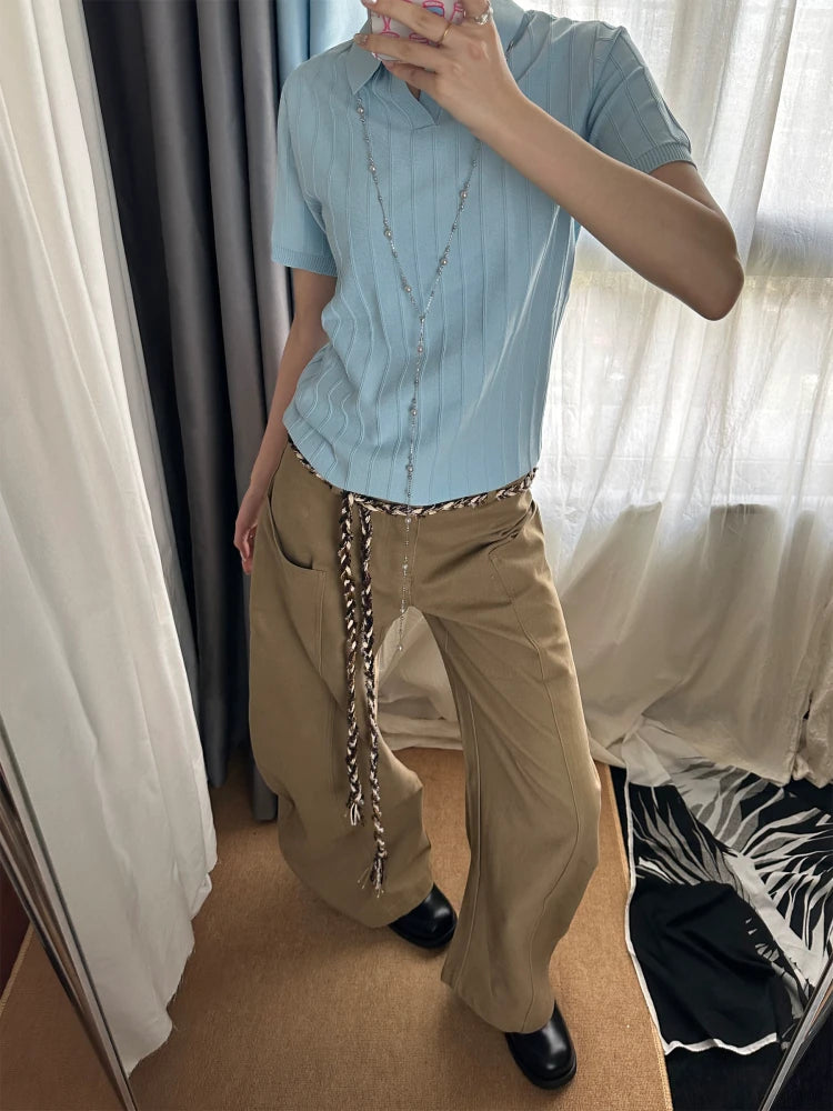 Arden Ribbed Knit Polo Shirt