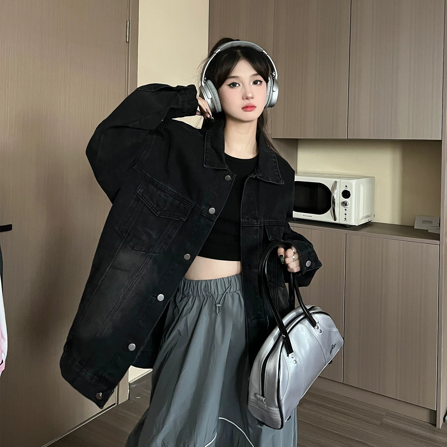 Oversized Denim Jacket Outfit