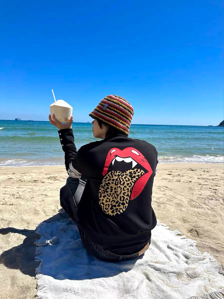 Leopard Fang Rebel Tongue Sweatshirt